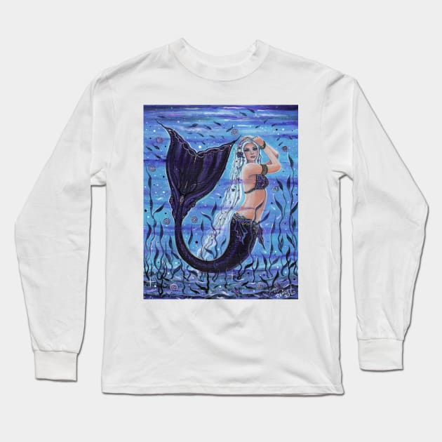 Sea gypsy mermaid by Renee Lavoie Long Sleeve T-Shirt by ReneeLLavoie